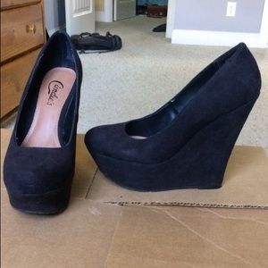 Shoes- Black Candie’s Wedges
